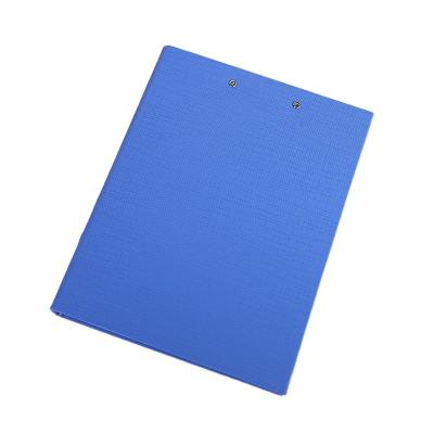 China Office Supplies Single Loose Leaf A4 Folder Black And Blue Two-hole Large Capacity Clipboard Quick Work Folder for sale