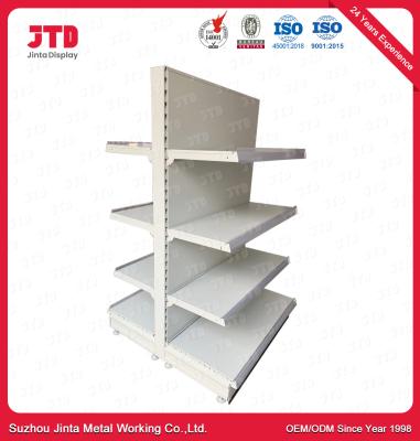 China Single Sided Gondola Shop Shelving Powder Coated Finish Heavy Duty for sale