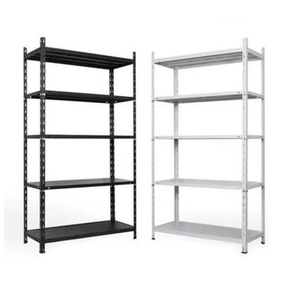 China Heavy Duty Boltless Adjustable Metal Shelving 5 Layer Storage Shelf Rack For Garage Office for sale