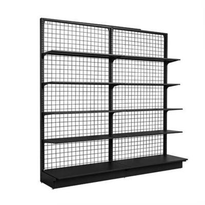 China Wire Mesh Supermarkt Gondola Relief Display Rack Store Wire Display Relief Te koop