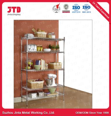 China 100kgs Bedroom Closet Wire Shelving Detachable 1200mm Shelf for sale