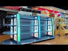 Wholesale High Quality Supermarket Light box Display Shelving