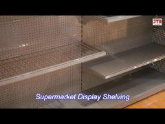 cold rolled steel retail supermarket shelving system with 30-80kg/layer load capacity