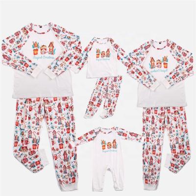 China Cute Breathable Merry Christmas 2021 Gift Printing Dad and Me Matching Adult and Toddler Christmas Pajamas for Family for sale