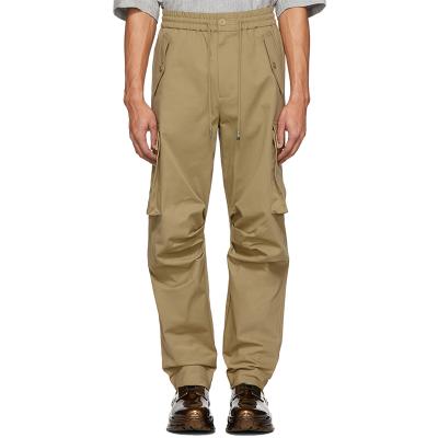 China Low Moq Style Drawstring Men Style Breathable Wide Leg Modern Wide Price Best Price Khaki Multi Pocket Cargo Pants for sale