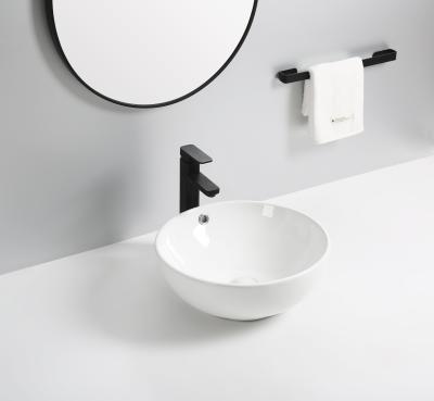 China Modern Simple Modern Ceramic Sink European Style Bathroom Vanity Ceramic Wash Basin for sale