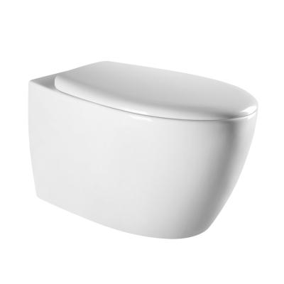 China EUROPEAN Factory Direct Sale Ceramic Wash Down Toilet Bowl Bathroom Wall Mounted Wall Hung WC Toilet for sale