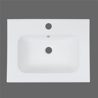 China Modern Rectangular Vanity Basin Cabinet Bathroom Hand Sink Bathroom Ceramic Sink CUPC for sale