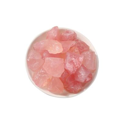 China Wholesale Natural Raw Rough Quartz Rose Crystal Tumbled Stones from China Rose Quartz Pink Crystal Specimen for sale