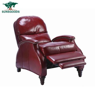 China New Design Foldable European Style Red Sofa, Single Seat Sofa, Single Sofa for sale