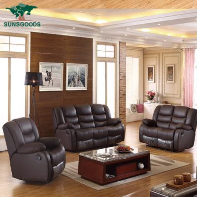 China (Other) Guangzhou Foshan Adjustable Brown Leather Couch Brown Sofa Chair Brown for sale