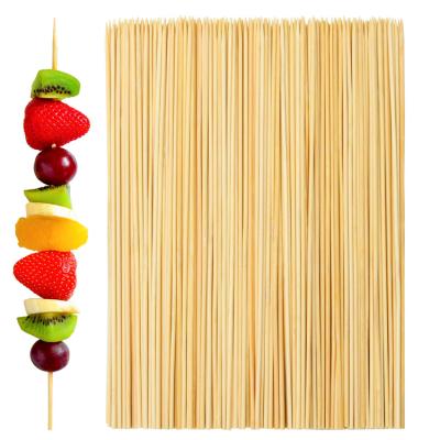 China Wholesale Non-stick Thin BBQ Manufacturer Long Skewer Bamboo Sticks for sale