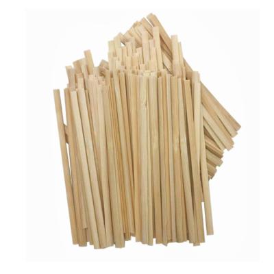 China Sustainable Disposable Custom Natural Wooden Bamboo Coffee Stirrers 190mm Long for sale