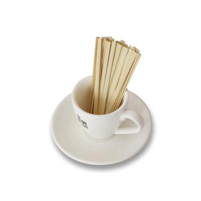 China Sustainable 100% Bamboo Coffee Stirrer With Different Sizes Flat Edge Bamboo Coffee Stick for sale