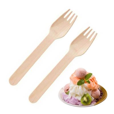 China Environmental Disposable Wooden Tableware Durable 100% Natural Wooden Knife Fork And Spoon for sale