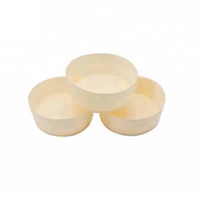 China Japan Sushi Dessert Dishes Wooden Disposable Bamboo Ice Cream Cups For Sale for sale