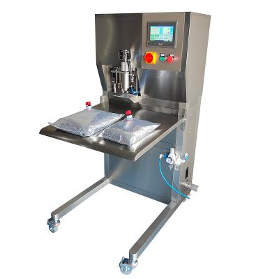 China 3L Food Drinks Water Bag In Can Filling Capping Machine, Automatic Water Pouch BIB Liquid Filling Capping Machine for sale