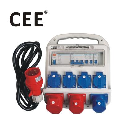 China Industrial CEE-30 customized multiple socket outlet, extension box, industrial distribution panel for sale