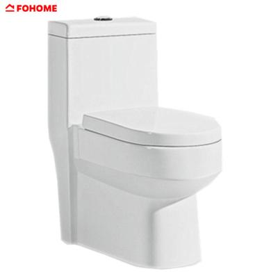 China Double-Flow Floor Siphonic European Porcelain Water Closet Sets One Piece Vitreous Toilet for sale