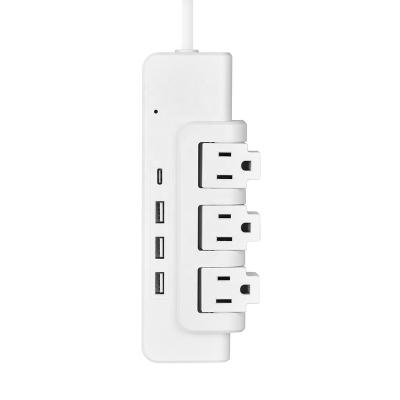 Китай Electrical Usb C Power Strip Cover Outlet Extension Cables Residential / General Purpose Plug продается