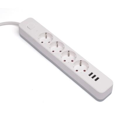 China Residential / Multipurpose Type 4 Strip Extender Power Strip Surge Protector USB Eu Socket zu verkaufen