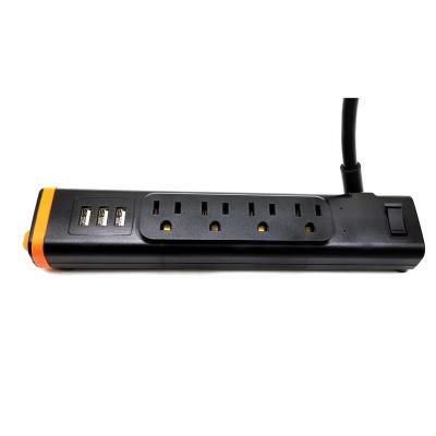 Chine Residential / Multipurpose 4 Port Power Extension Board Strip Tower Surge Protector With USB à vendre