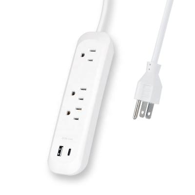 China Residential / General Purpose AC Outlet Surge Protector USB C Power Strip 3 zu verkaufen