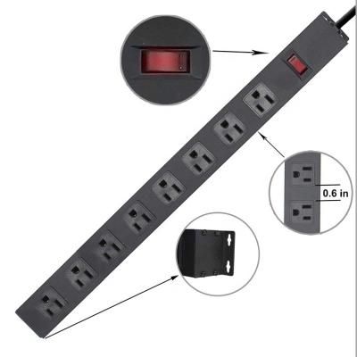 China Residential / General Purpose 8 Outlet Metal Power Strip for sale