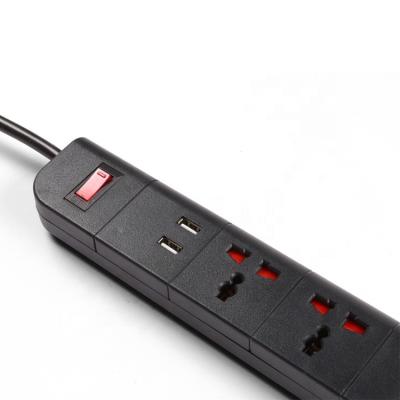 China Residential / General Purpose 5 Outlet Power Strip Universal With 2 USB Ports for sale