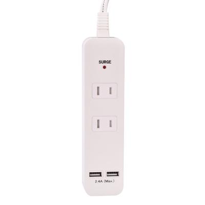 China Convenient Safety 2 Ways Power Switch Extension Socket Power Strip Japan Standard With USB zu verkaufen