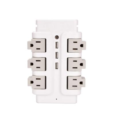 China USA Residential / General Purpose Wireless Charger Wall Outlet Electrical Outlet Outlet With USB en venta