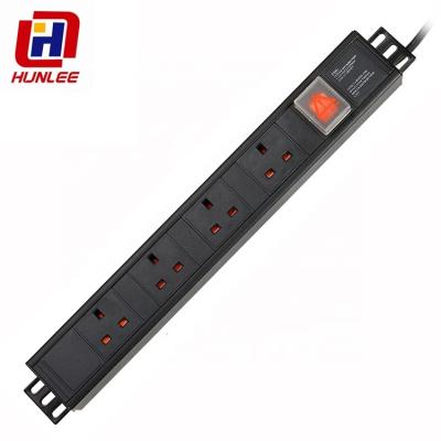 China 19 Inch Cabinet 4 Way Rack PDU Socket for sale