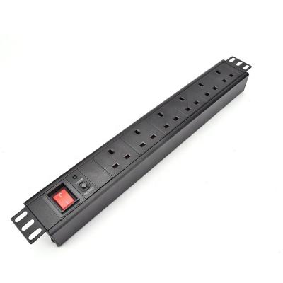 Chine 6way PDU Power Strip Charger Overload Aluminum Alloy UK Type Protection à vendre