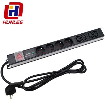 China French Electric Power Transmission 6 Socket Power Strip Socket PDU Power Distribution Box en venta