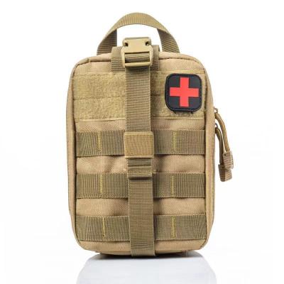 China Fashion Polyester Military First Aid Kit Bag Mini Outdoor Travel Hiking Camping Durable Portable Functional Emergency Medical Bag Pouch for sale