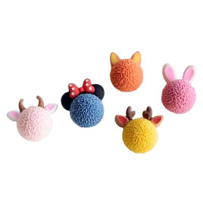 China Material diy DIY jewelry autumn and winter cartoon rabbit deer hairpin hair rope resin jewelry accessories accessory for sale