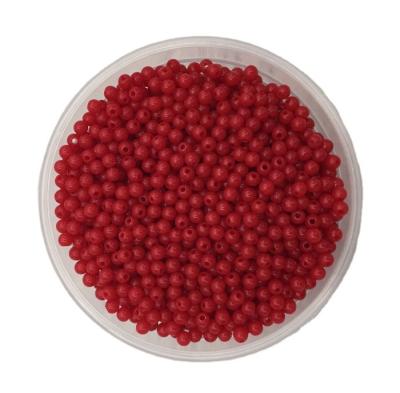 China Wholesale 4mm DIY Jewelry Accessory Perforated For Clothing Jewelry Accessories Solid Color Acrylic Other Loose Beads for sale