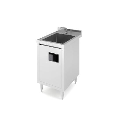 China High Quality Custom Kitchen Stainless Steel Hand Wash Sink With Trash Can Portable Hand Sink Hand Wash Cabinet for sale