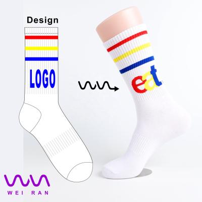 China Wholesale Breathable Custom Sports Running Cotton Fall Spring Logo White Logo Socks Unisex Basketball Socks for sale