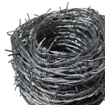 China Anti-corrosion10kg 1.2mm Galvanized Razor Barbed Wire For Barb Wire Fence 14 gauge galvanized barbed wire for sale