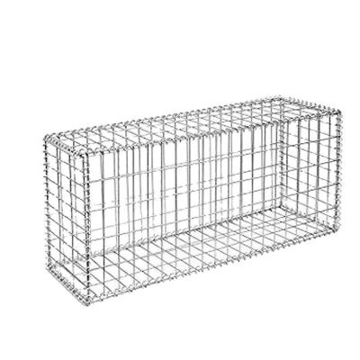 China Zinc Coated Landscape Stone Cage Garden Fence Welded Mesh Gabion Basket for sale