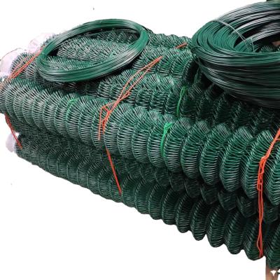 China 10 Gauge Green 2in openning galvanized Chain Link Fence For Baseball Fields for sale