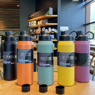 China Low Price 1000ml Stainless Steel Water Bottle 32oz Sustainable Sports Drinking Water Bottle For Outdoor for sale