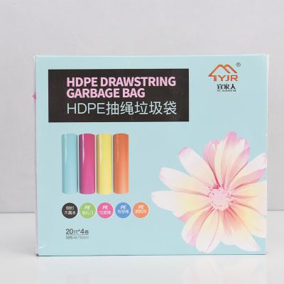 China Surface Handling Hot Stamping Biodegradable Plastic Garbage Bags on Roll for Hotel for sale