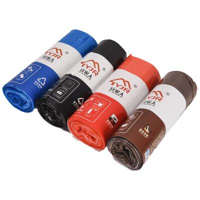 China Custom Logo HDPE Cost Drawstring Household Garbage Bag for Household Waste Disposal for sale