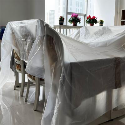 China Customized Clear Plastic Protective Painting Drop Cloth for Packaging Film Protection for sale