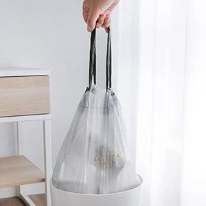 China HDPE/LDPE 13 Gallon Biodegradable Garbage Bag on Roll in Beige Color with LLDPE Material for sale