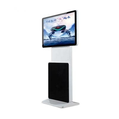 China 43 Inch Indoor Floor Stand Digital Signage Kiosk Led Display Screen Rotary Advertising Machine for sale