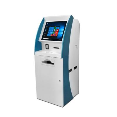 China Indoor computer all information survey machine in one 17inch self-test printer survey machine contact self-survey machine for sale