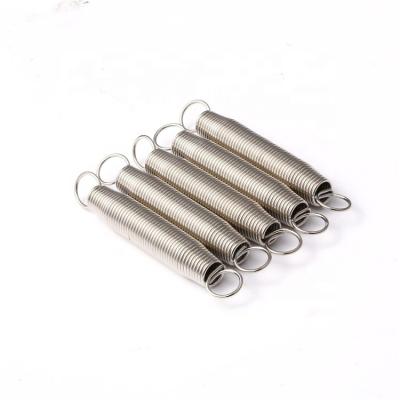 China Small Metal Tension Extension Spring Stainless Steel Spiral Double Hook for sale